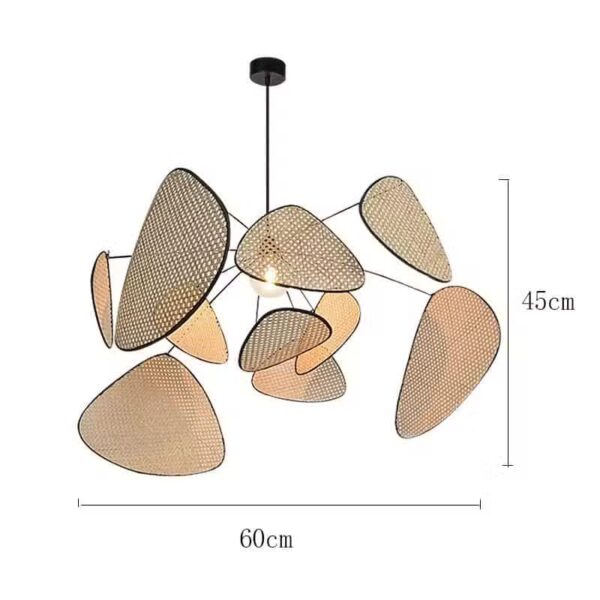 Suspension naturelle rotin style oriental