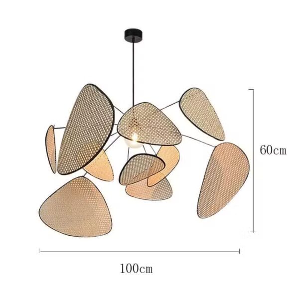 Suspension naturelle rotin style oriental