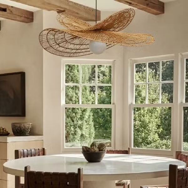 Suspension artisanale en chanvre naturel