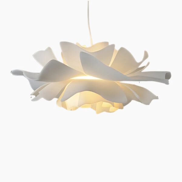 Suspension florale blanche d'inspiration nordique
