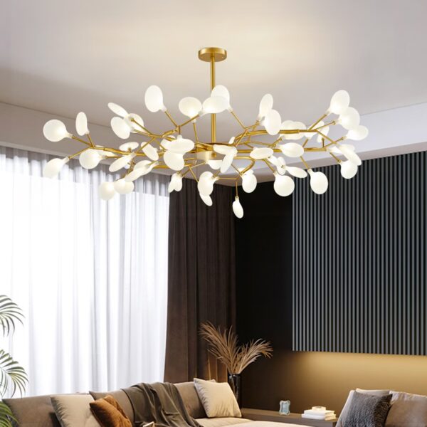 Suspension LED contemporaine inspiration nordique à effet stellaire