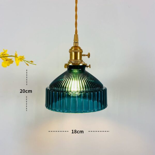 Suspension LED en verre au charme intemporel