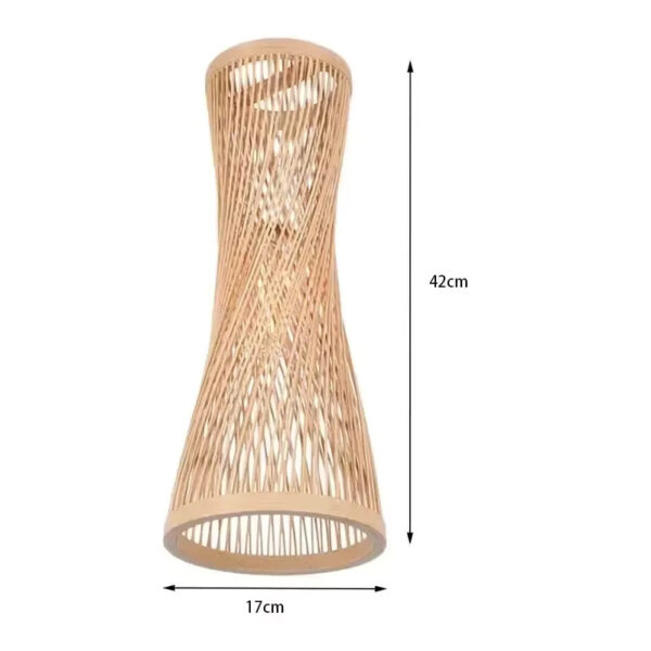 Suspension artisanale en bambou d'inspiration orientale