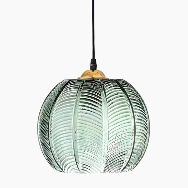 Suspension contemporaine en pierre de verre pour espace repas