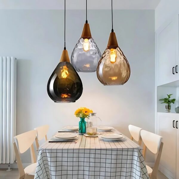 Suspension Design en Verre Soufflé Inspiration Contemporaine