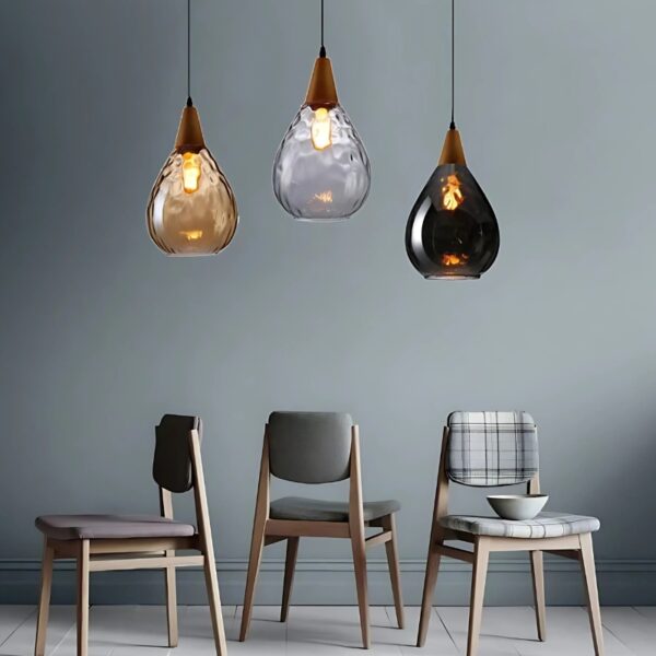 Suspension Design en Verre Soufflé Inspiration Contemporaine