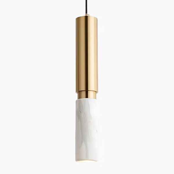 Suspension LED en marbre, signature contemporaine raffinée