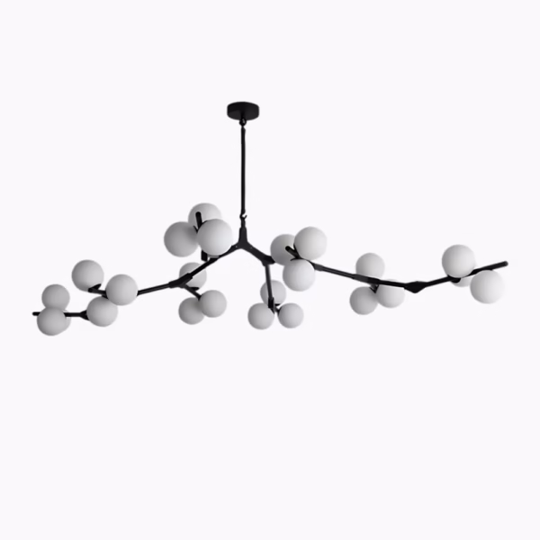 Suspension LED en verre inspiration nordique