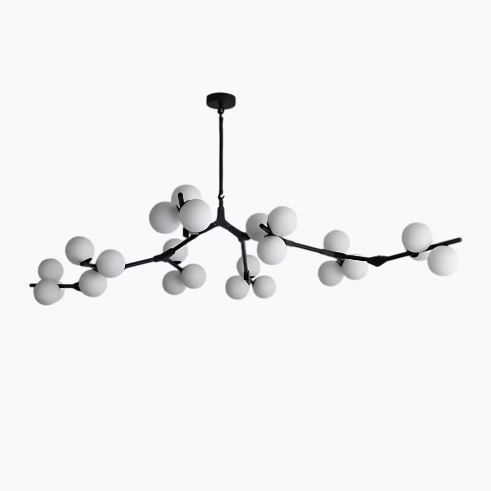 Suspension LED en verre inspiration nordique
