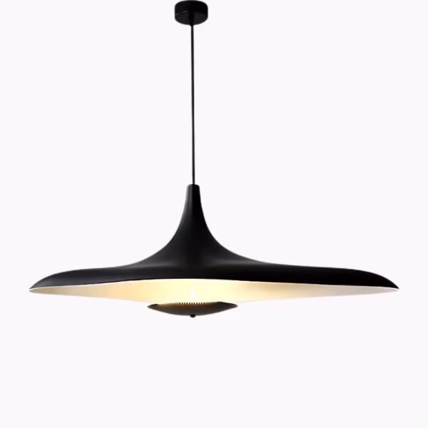 Suspension luminaire en résine d'inspiration nordique