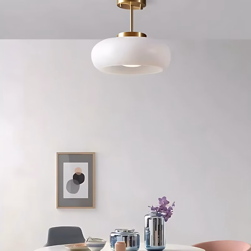 Suspension luminaire en verre inspiration moderniste