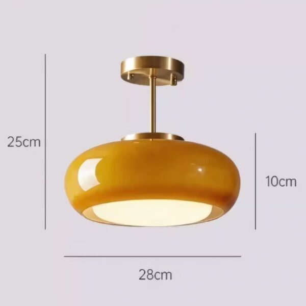Suspension luminaire en verre inspiration moderniste
