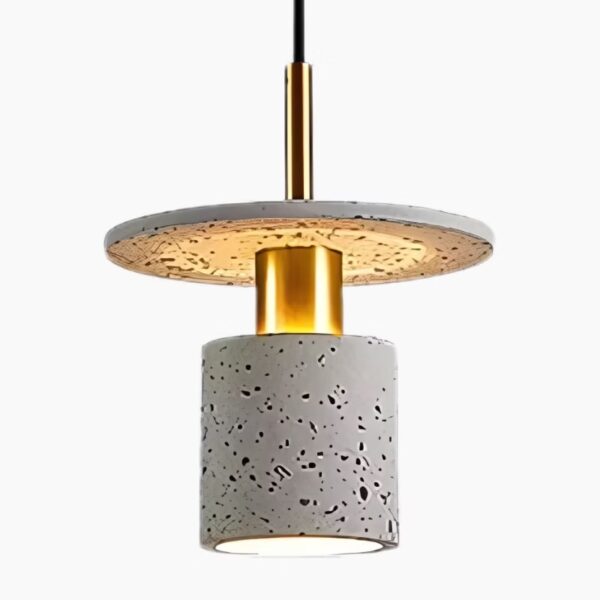 Suspension luminaire LED en marbre d'inspiration nordique