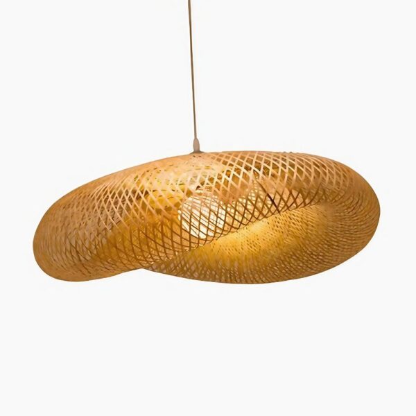 Suspension artisanale en bambou: design intemporel