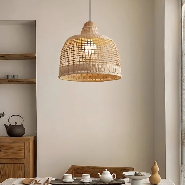 Suspension Artisanale en Bambou Style Vintage