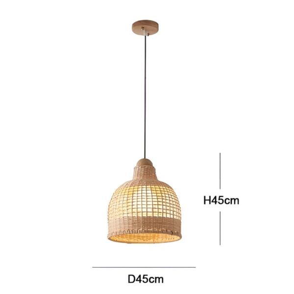 Suspension Artisanale en Bambou Style Vintage