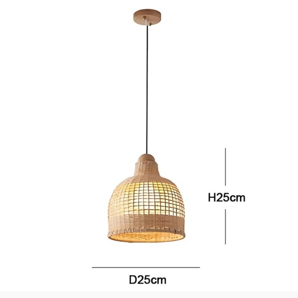 Suspension Artisanale en Bambou Style Vintage