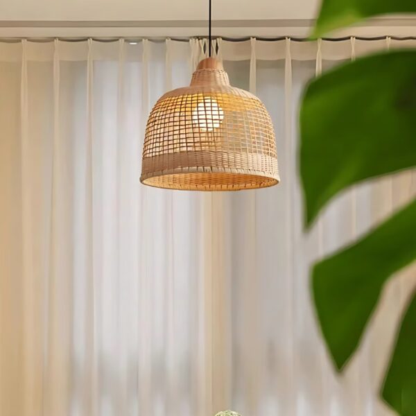 Suspension Artisanale en Bambou Style Vintage