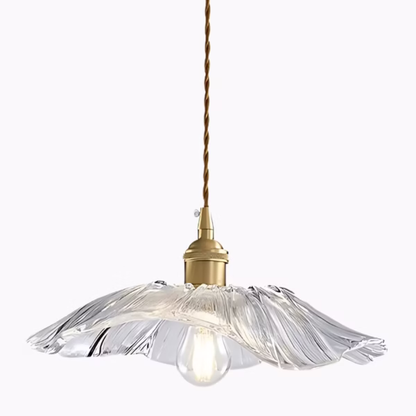 Suspension Florale en Verre Artisanal