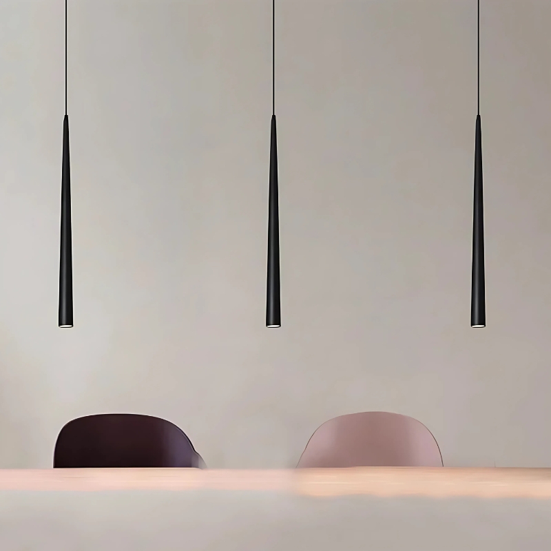 Suspension LED contemporaine à silhouette conique