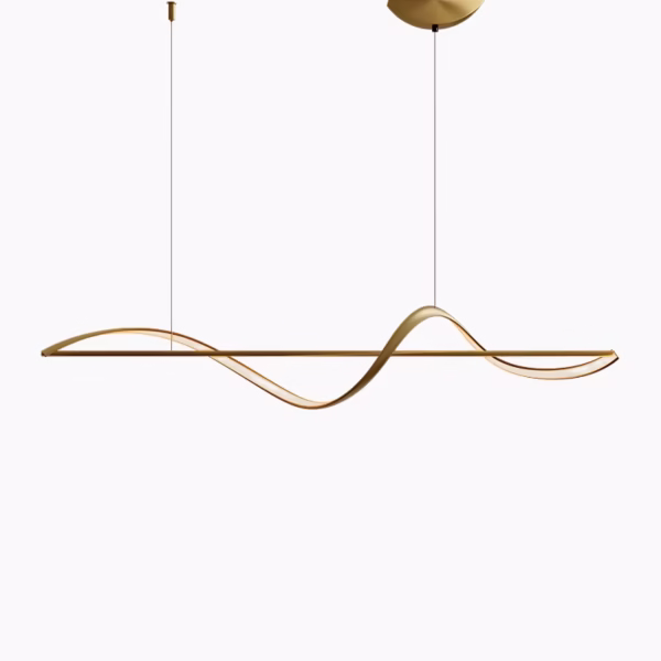 Suspension LED Design avec Ondulations Contemporaines