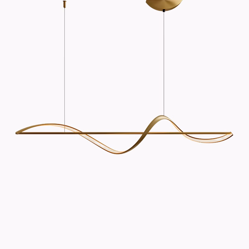 Suspension LED Design avec Ondulations Contemporaines
