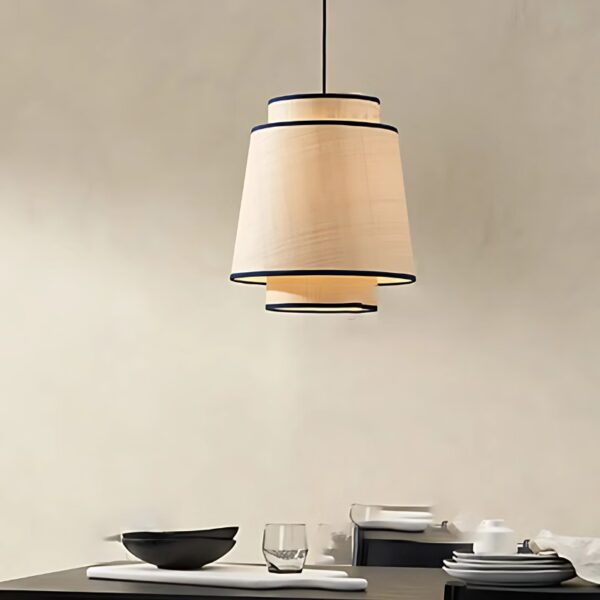 Suspension LED en Tissu d'Inspiration Orientale