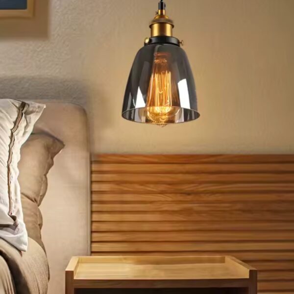 Suspension luminaire cylindrique en verre au design intemporel