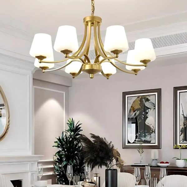 Suspension contemporaine au design architectural